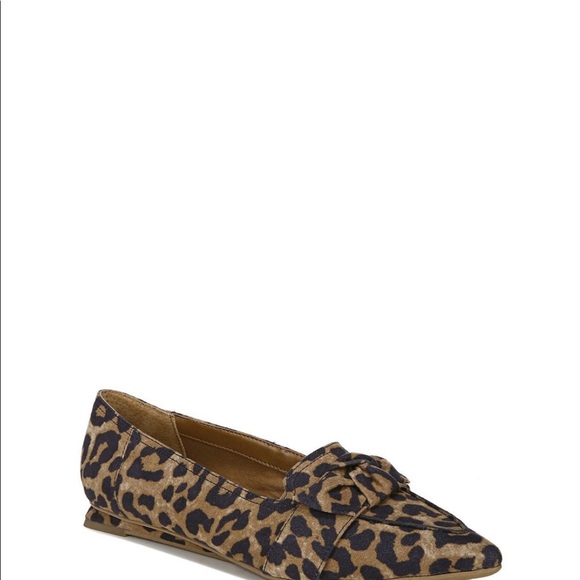 Franco Sarto Leather Shoes Flats Leopard 7.5 new - Picture 11 of 14